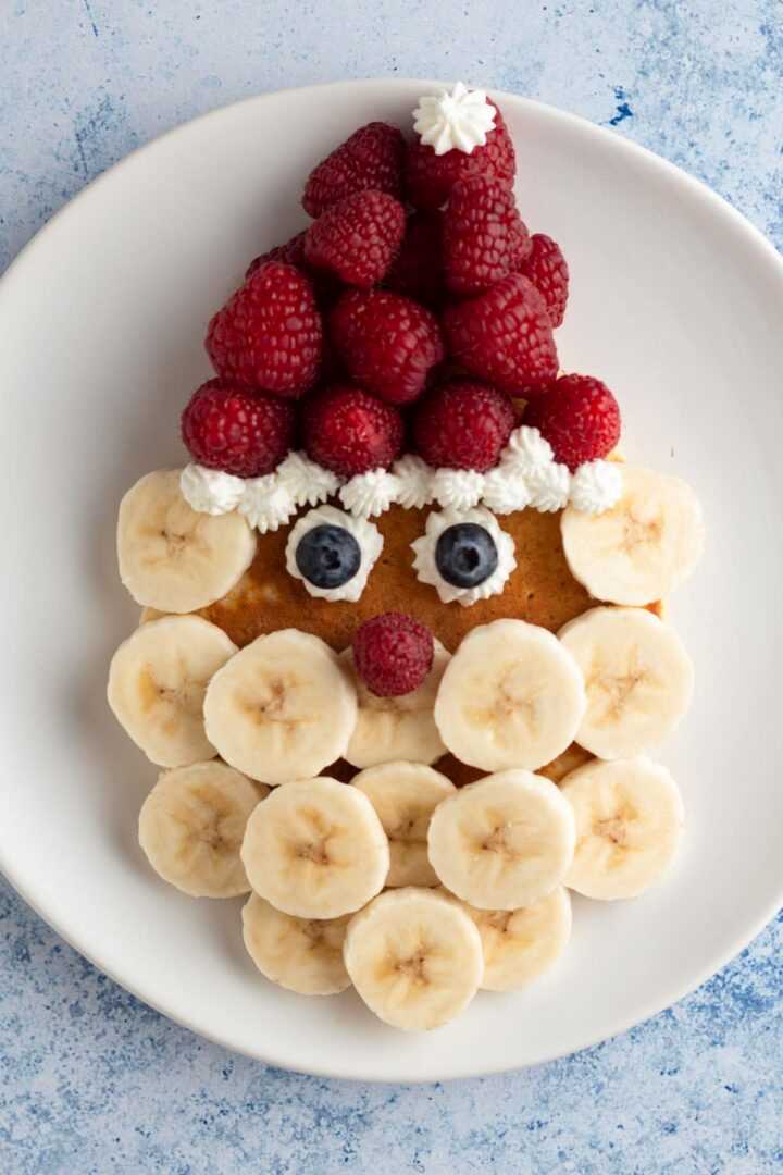 Santa-pancake-as-Christmas-breakfast-ideas-for-kids