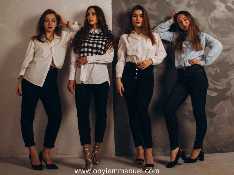 Ladies-dressed-in-casual-outfits-as-Perfect-Business-Casual-Outfits-for-a-Polished-Look